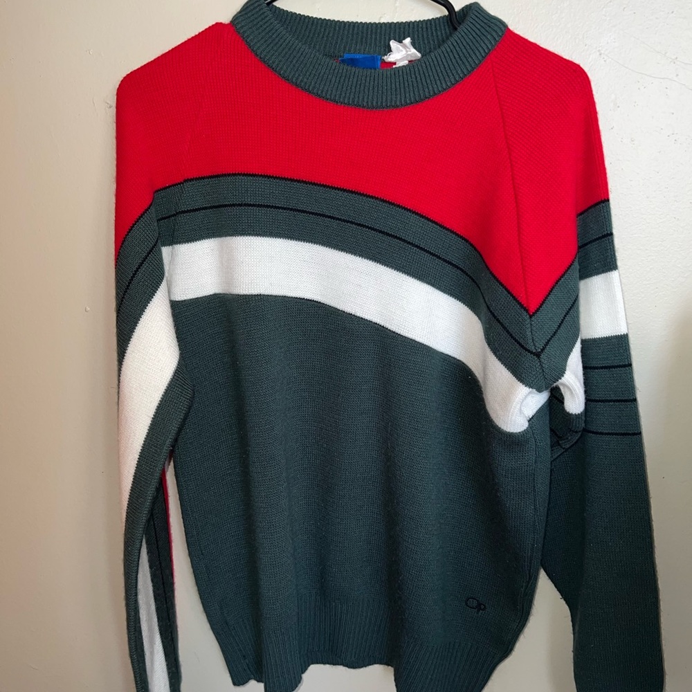 1996 ocean pacific striped sweater